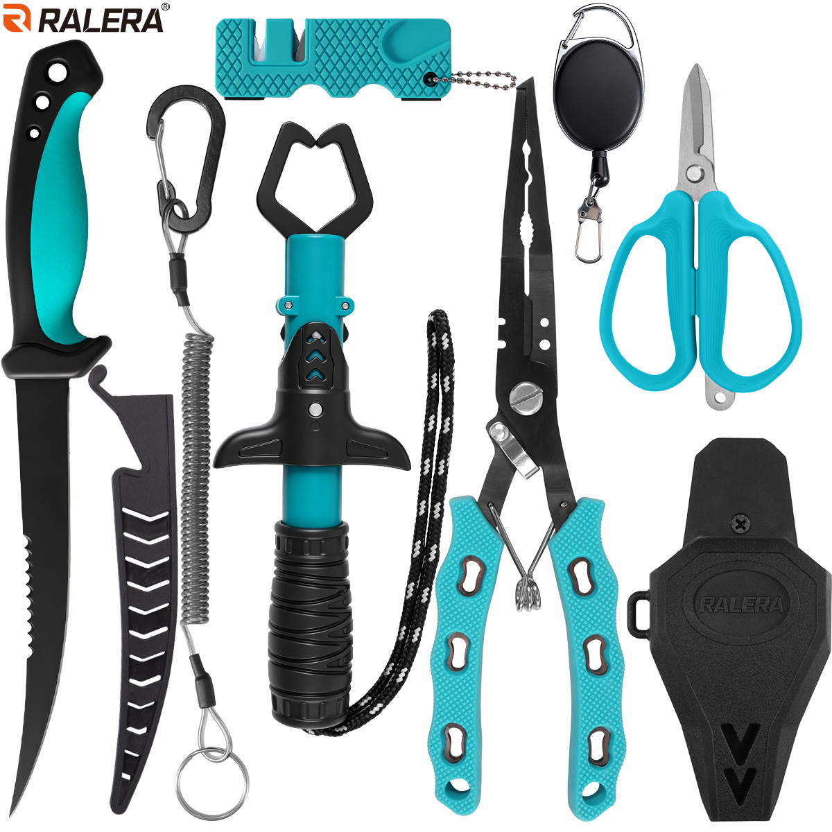 Saltwater Line - Kit di Attrezzatura da Pesca Resistente