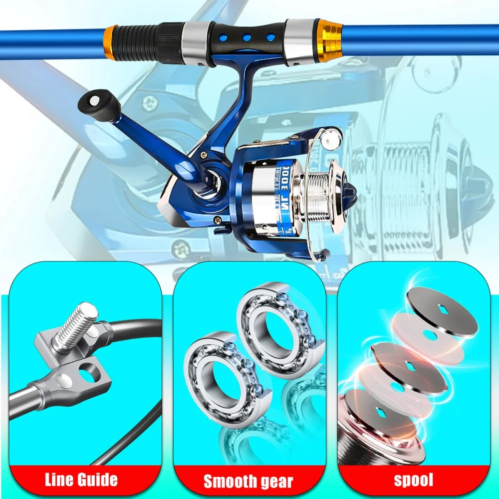 Set di canne da pesca telescop - Fishing Line Spool recensione e prezzo