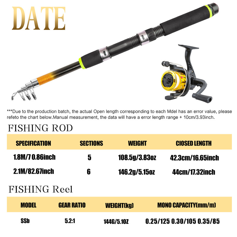 Set di canne da pesca telescop - Freshwater Line recensione e prezzo